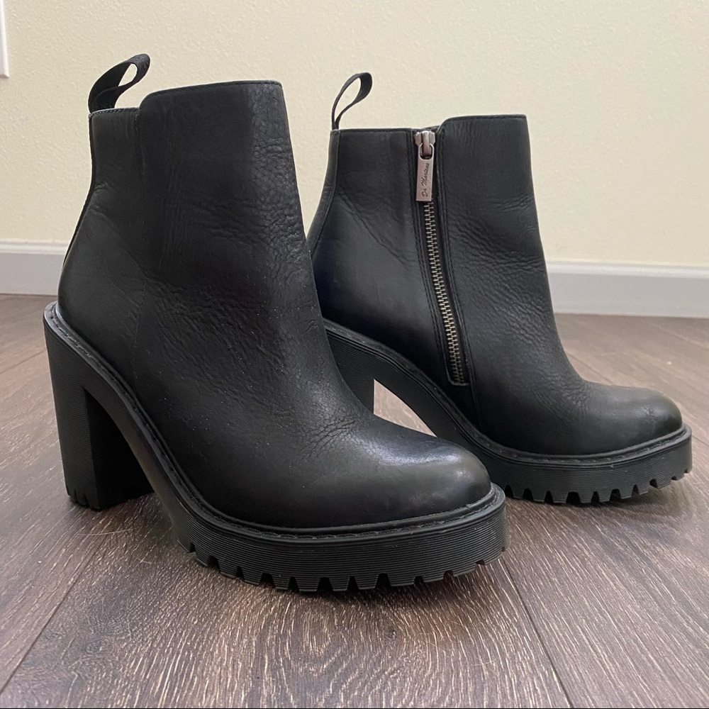 Dr. Marten’s Magdalena Women’s Leather Heeled Chelsea Boots